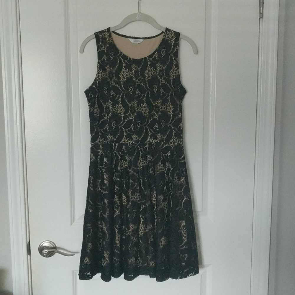 Lace Overlay Charming Charlie Dress